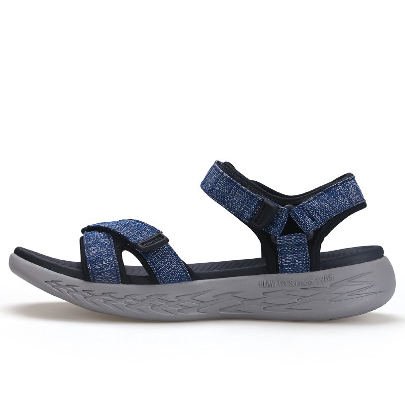 Réel Humtto hommes en plein air été plage mer sandales chaussures pour hommes eau Aqua sandale homme rivière Plate chaussures homme: Bleu / 8