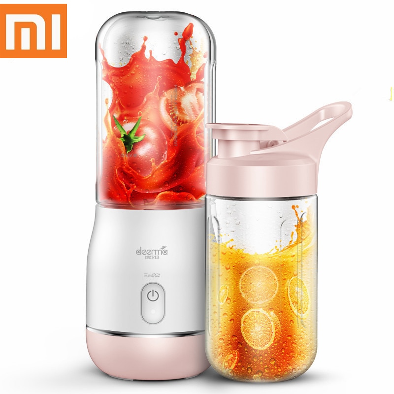 Xiaomi Deerma Electric Juicer 400ML Portable Blender Wireless Automatic Multipurpose USB Rechargable Mini Juice Cup Cut Mixer