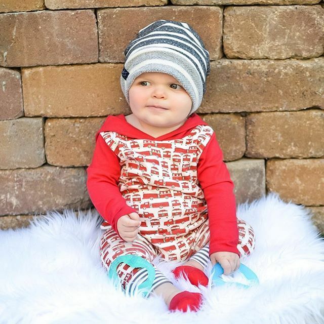 Neugeborenen-babykleidung für jungen und mädchen: kapuzen-Gesamt, langärmelig, gestreift, Patchwork-strampler, spielanzug