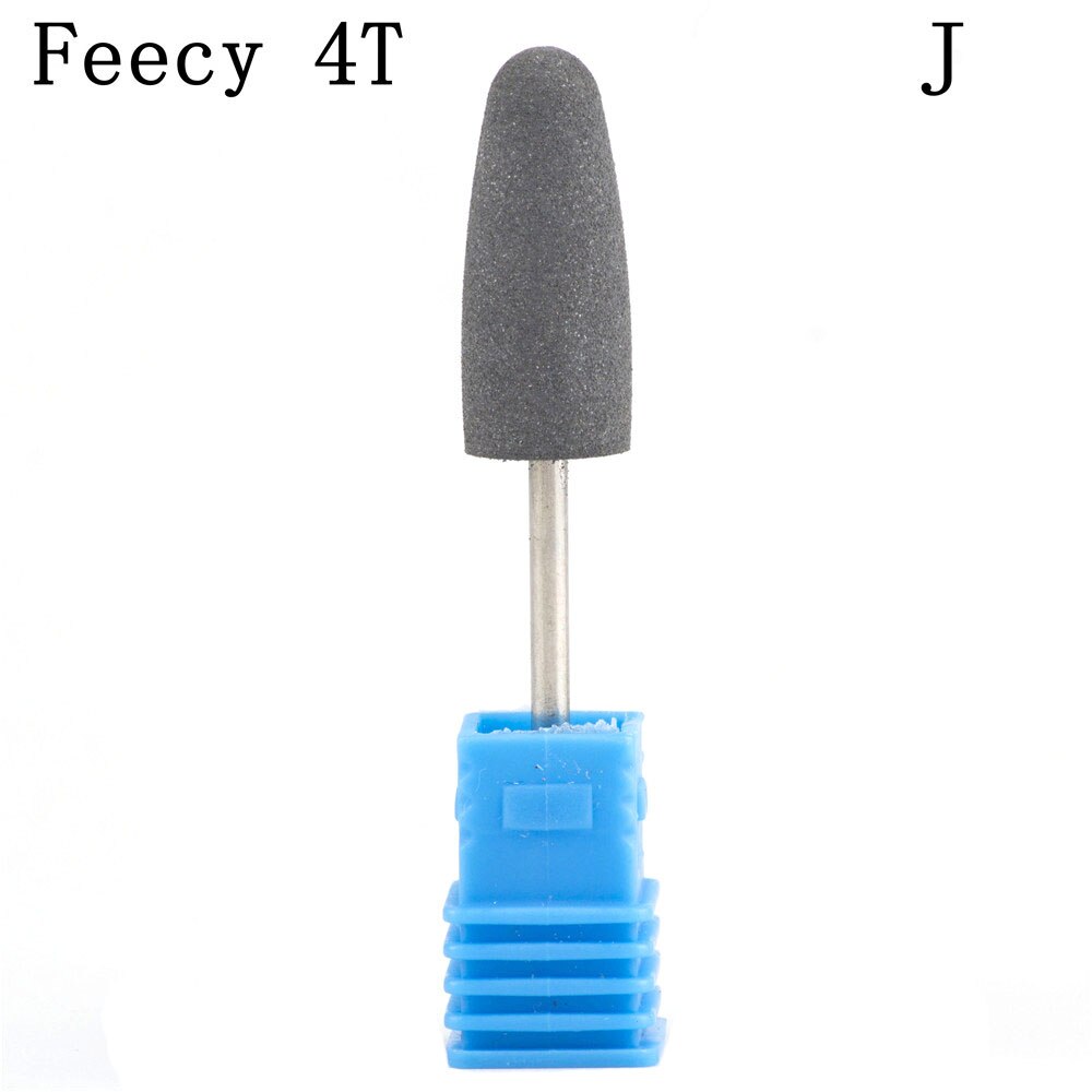 Boule caoutchouc ongles forets pierre céramique fraisage corindon coupeurs brosse électrique Machine rotative vernis manucure outils fefairy 4T: Feecy 4T J