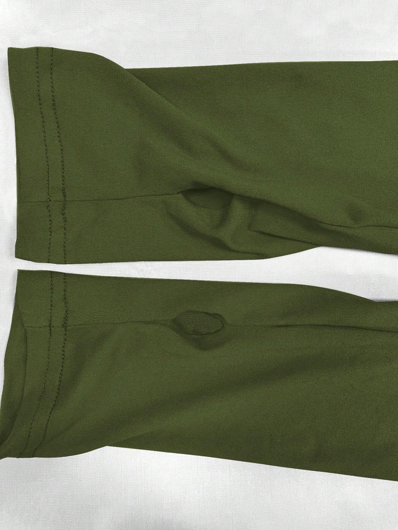 Mia Muse Camisetas de otoño para mujer, camisetas francesas decentes lisas de manga larga con cuello redondo, camisetas largas de calle