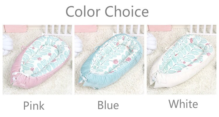 Amerikansk spjälsäng neonatal livmodersäng flanlett bomull barnsäng avtagbar babynest 80*50 cm