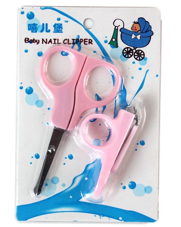 6pcs Newborn Nail Clipper Cutter Scissor Trimmer Healthcare Kit Kid Safety Manicure Grooming Hair Brush for Baby Health Care Set