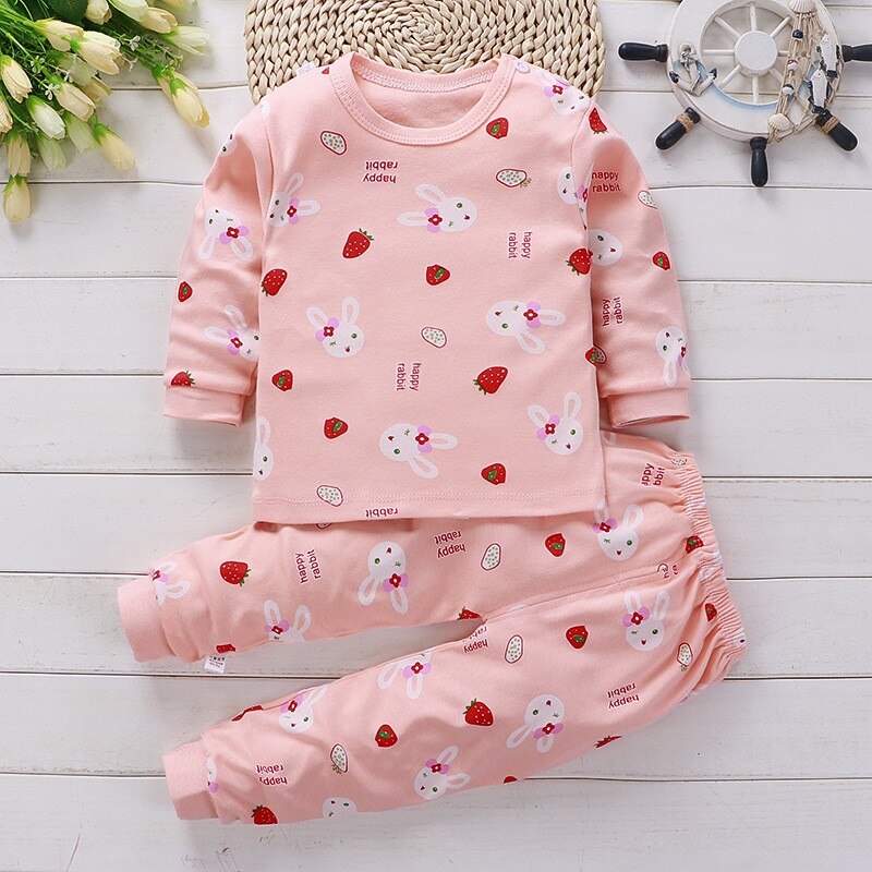 Kids Baby Unisex Underwear Outfits Children Cute Pajamas Suits Children Sleeping Clothing Cotton Toddler Sleepwear
