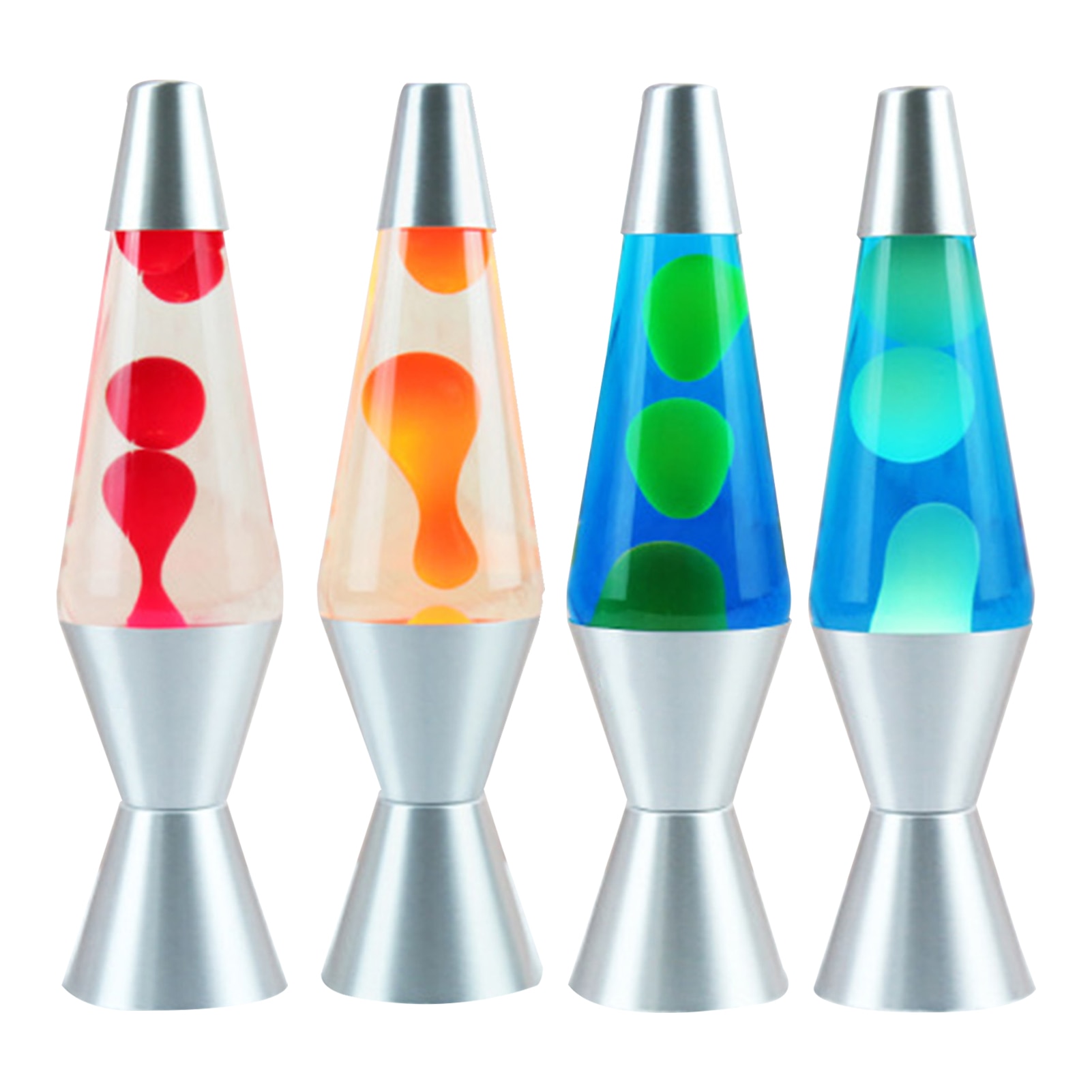 Lava Lamp Silver Base Lamp 33ml Home Decor Innovative Lamp Practical Durable Night Light For Outdoor Landscape Garden Decoration