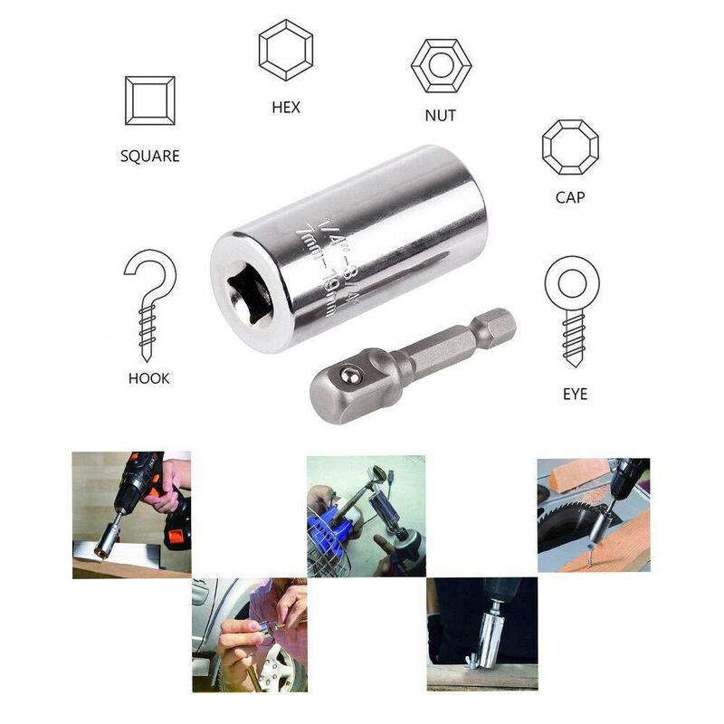 Universal Socket Torque Wrench Head Sleeve In Wrench Adapter Socket Set Ratchet For Heads Multifunction Socket Wrench Set