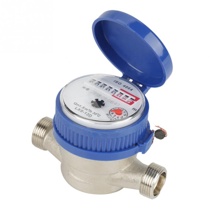 15mm 12 inch Koud Water Meter met Fittings voor Garden Home Gebruik stijl