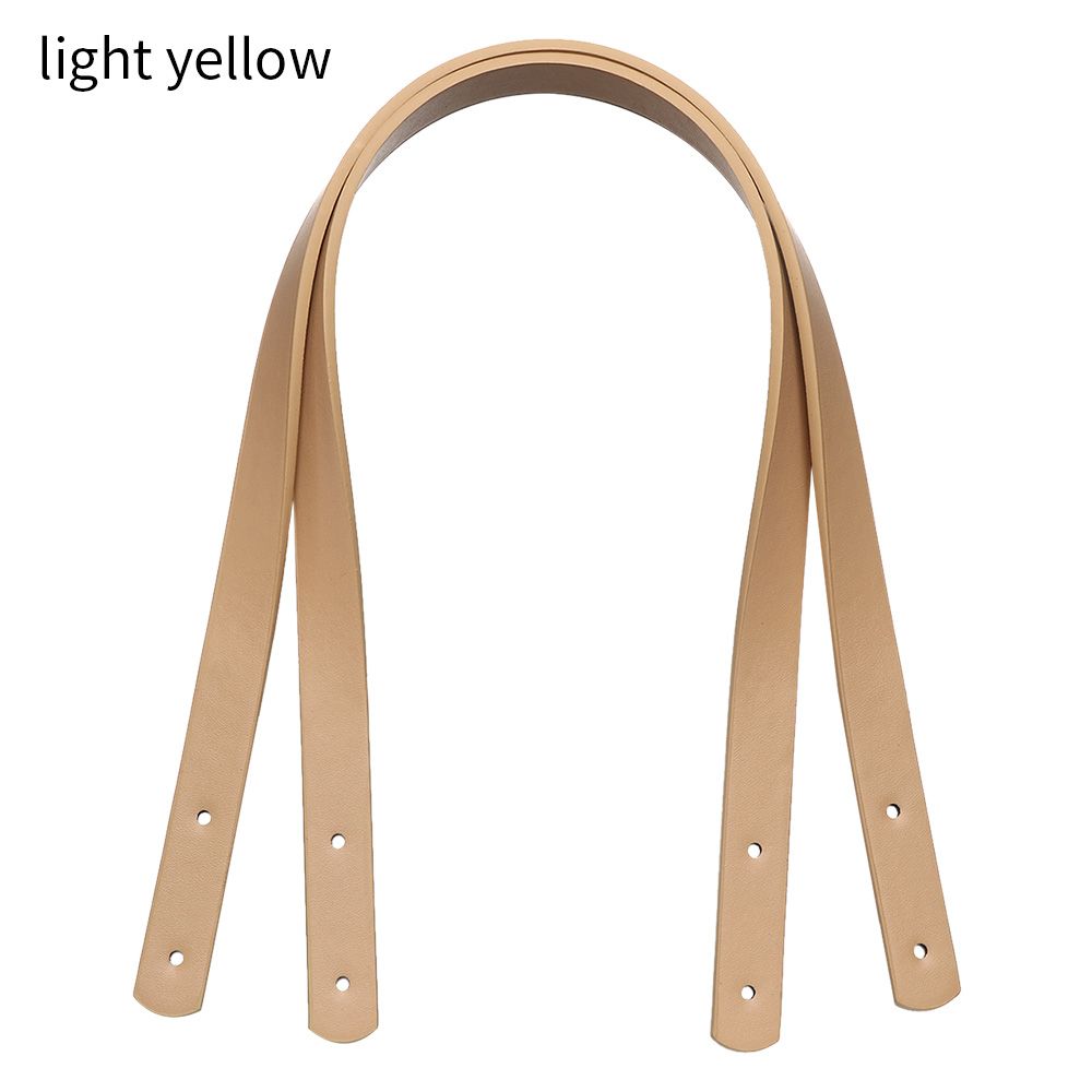 1 Pair Detachable PU Leather Handle Shoulder Bag Belt DIY Replacement Accessories Handbag Band Handle Strap With Rivets: Red