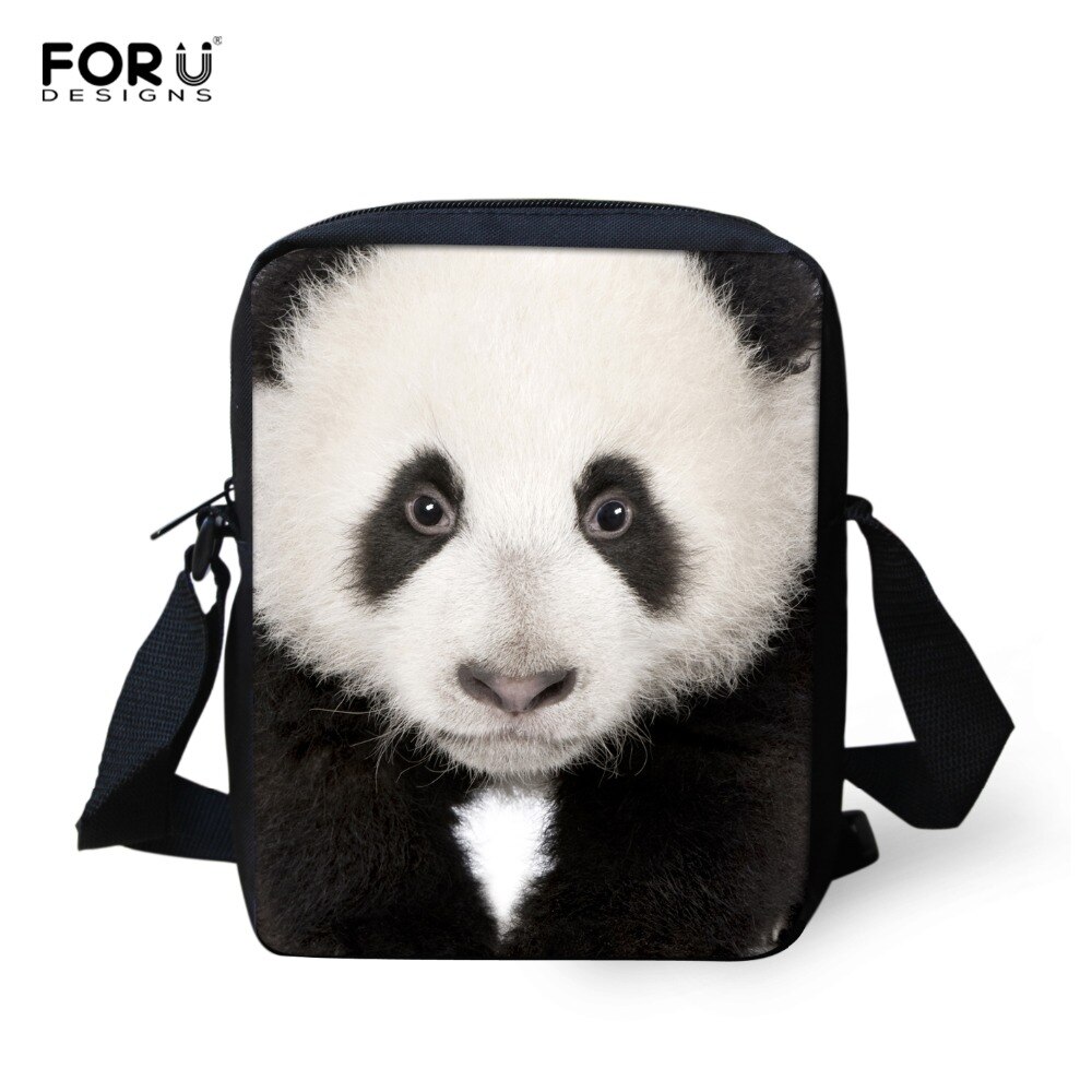 FORUDESIGNS Leisure Teenager Girls Single Shoulder-Bag Cute Animal Panda Crossbody Bag Female Women Messengers Bags