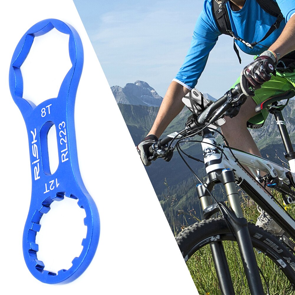 RISK Aluminum Bicycle Front Fork Repair Tool For SR Suntour XCR/XCT/XCM/RST MTB Bike Front Fork Cap Wrench Disassembly Tools