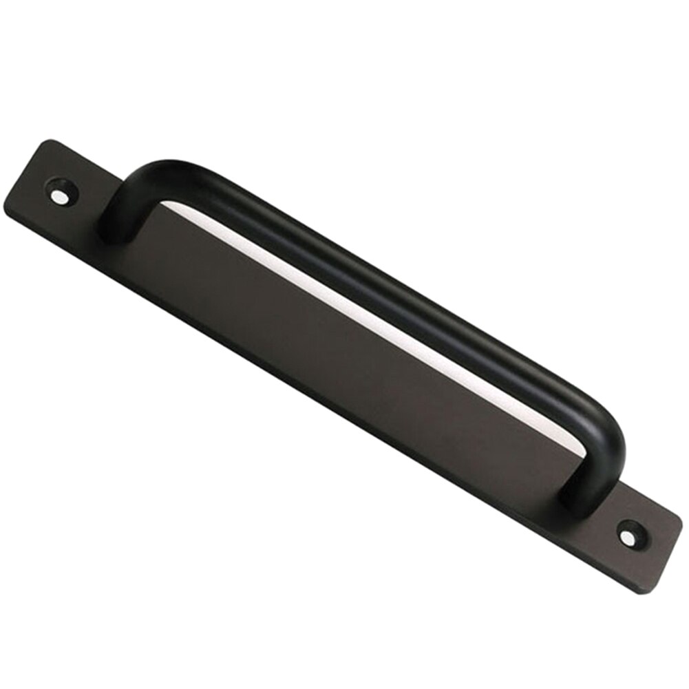 Cabinet Drawer Window For Sliding Barn Hardware Home Aluminium Alloy Closet Modern Simple Garage Shed Gate Door Pull Handle: 180mm / Black