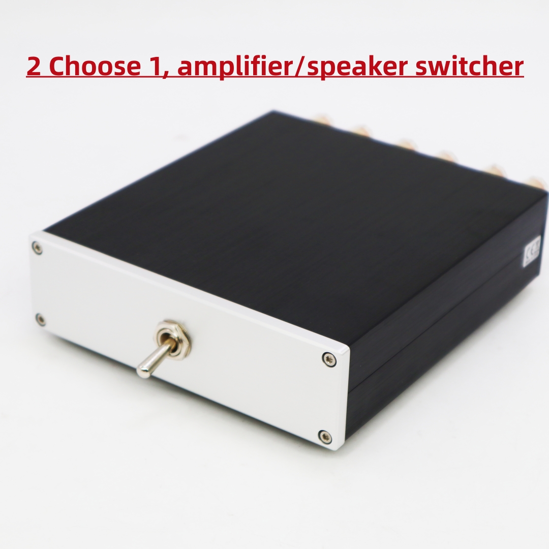 (2-IN-1-OUT) 2 Kies 1 thuisversterker / luidspreker Switcher Box Stereo Audio A/B Selector Splitter