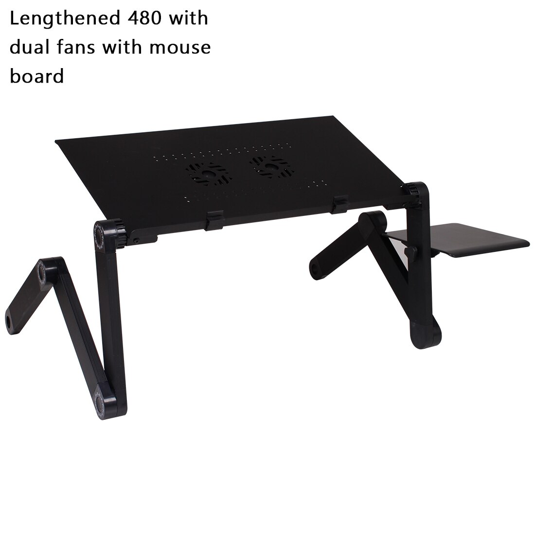 Portable Laptop Desk Adjustable Notebook Desk Aluminum Bed Lapdesk Tray PC Table Stand Notebook Table Desk Stand With Mouse Pa