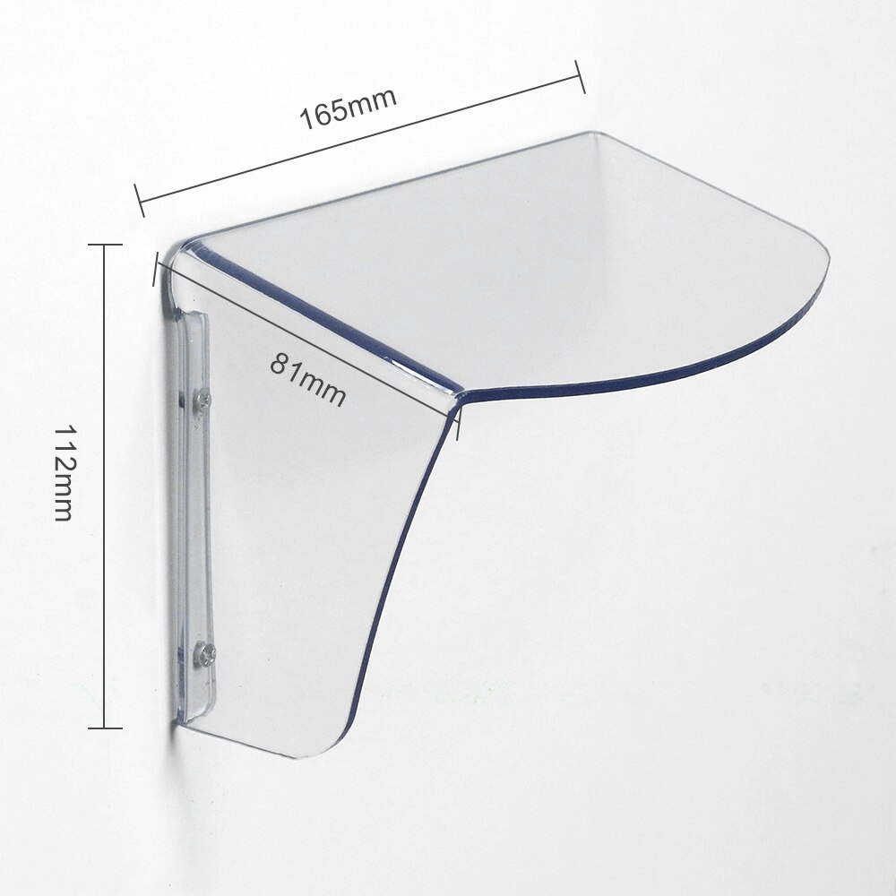 HomeFong-carcasa acrílica resistente a la intemperie para cerradura eléctrica, cierre de puerta mecánica, cubierta para lluvia para exteriores, soporte para instalación derecha/izquierda