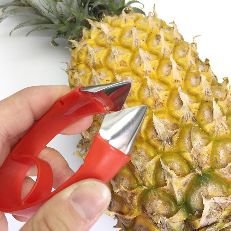Edelstahl Ananas Schäler Cutter Schneidemaschine Corer Schälen Ader Werkzeug Ananas Auge Obst Gemüse Küche Gerät