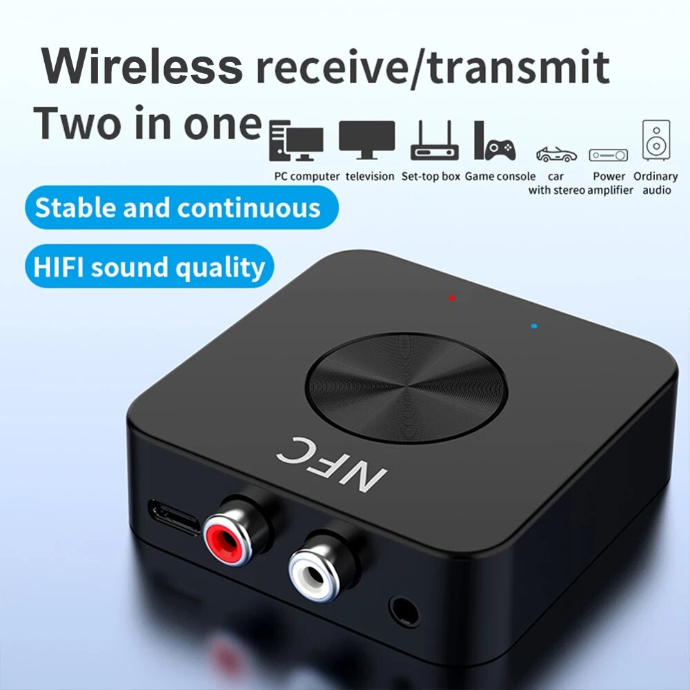 BT21 2 In 1 Nfc Bluetooth-Compatibel 5.0 Adapter Dongle 3.5Mm Aux Jack Draadloze Audio Muziek Ontvanger Zender voor Auto Speaker