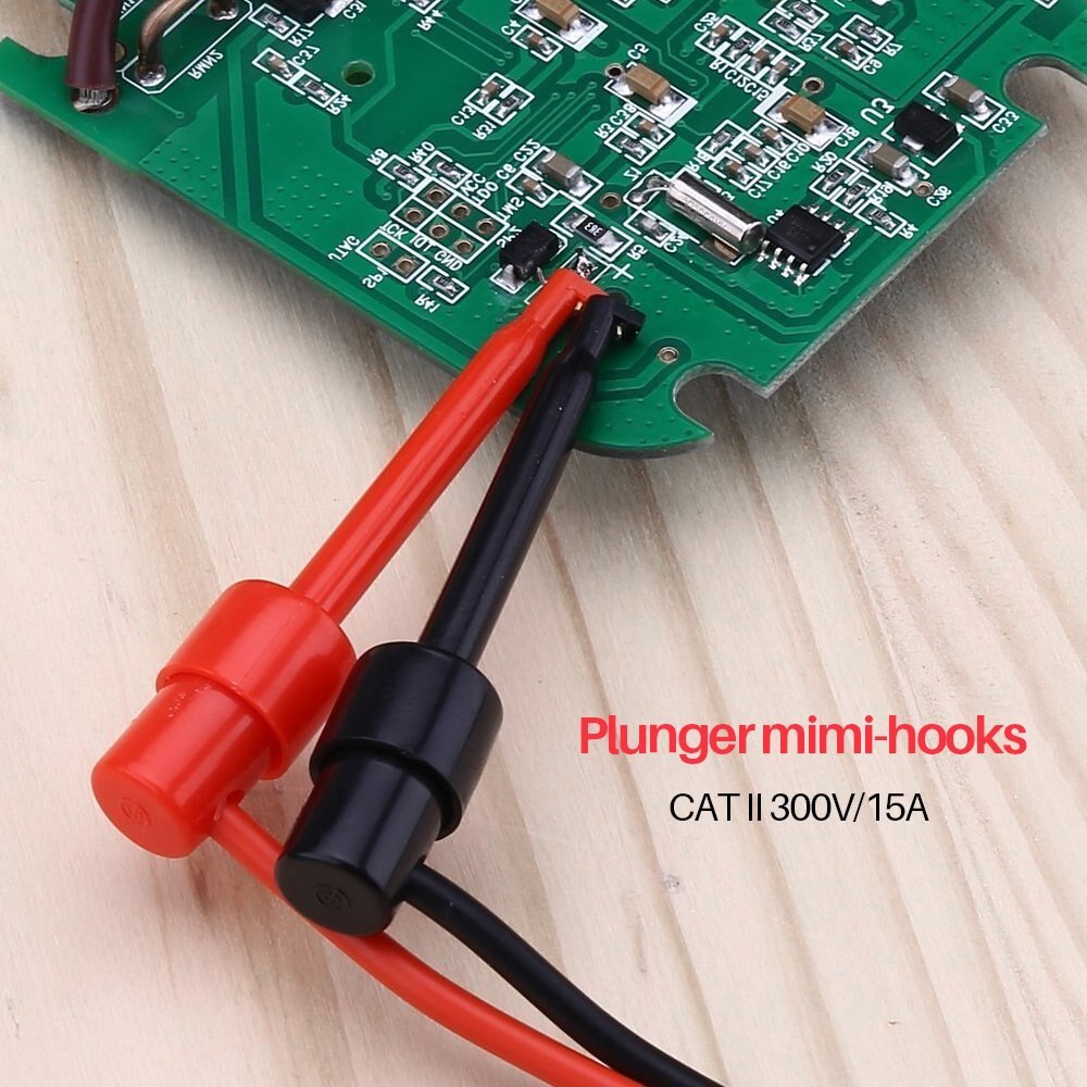 Test Leads Kit, Electronic Diagnostic Set including PVC lead extension/Copper test probes/Mini alligator clip