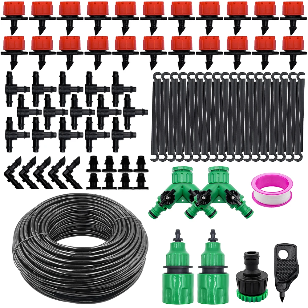 5-20M Drip Irrigation System Plant Watering Set Watering Kits Adjustable Drippers For Irrigation Micro Garden Watering System