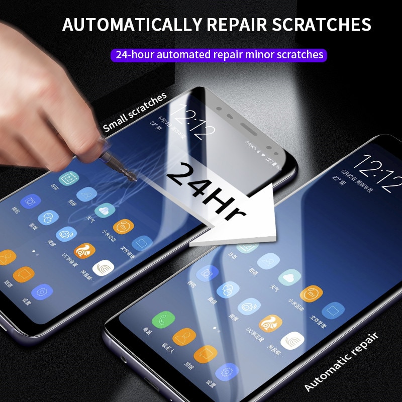 3D de la cubierta completa de la película de hidrogel para Samsung Galaxy S10 S8 S9 A8 más S7 borde Nota 10 9 8 S10 Plus 5G Protector de pantalla película