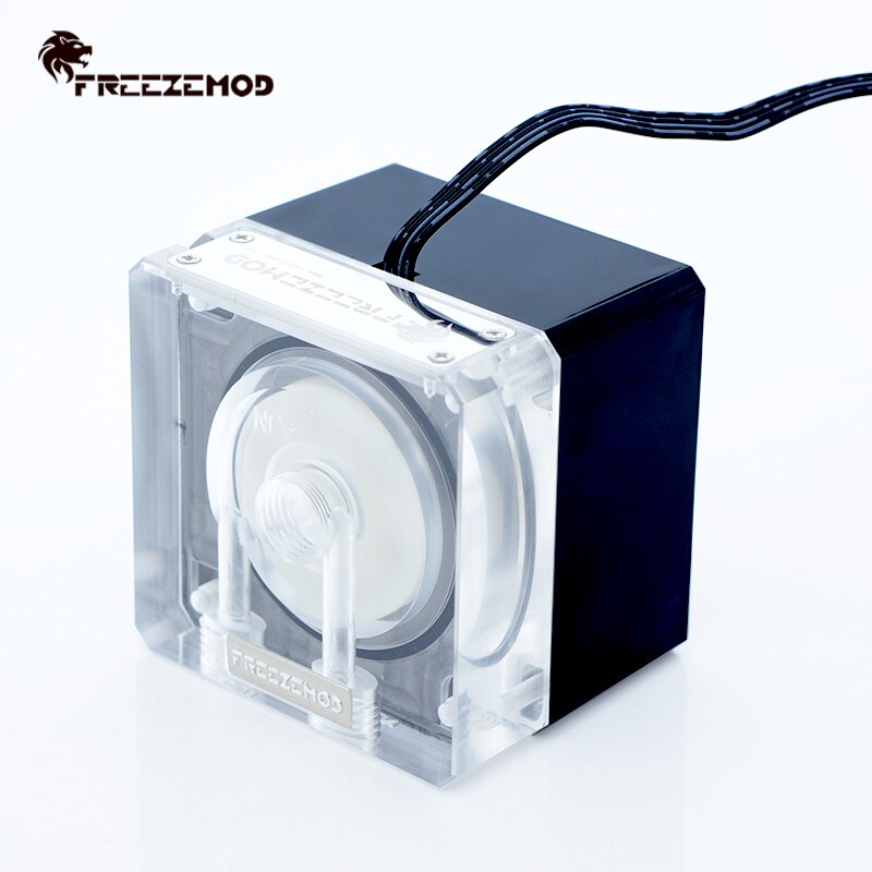 Freezemod beregne kjøling pc vannkjøler stum pumpe pwm intelligent strømme 800l/h 12v/5v rgb lys aure. pu -fs4m- j