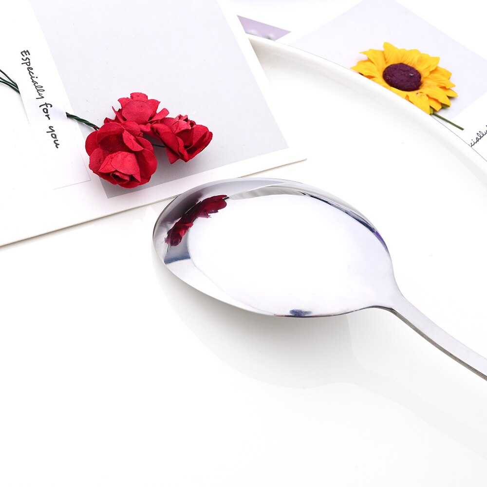 Dinnerware Set Kitchen Dinner Dish Public Spoon Soup Restaurant Large Stainless Steel Distributing Spoon Buffet Serving Spoon