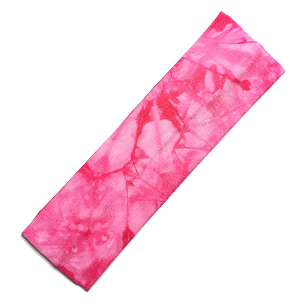 Nuove Donne di Modo Delle Ragazze Del Cotone Tie Dye Fascia Femminile di Stile Della Boemia Archi Hairbands Spiaggia Primavera Estate Accessori Per Capelli: Rose red