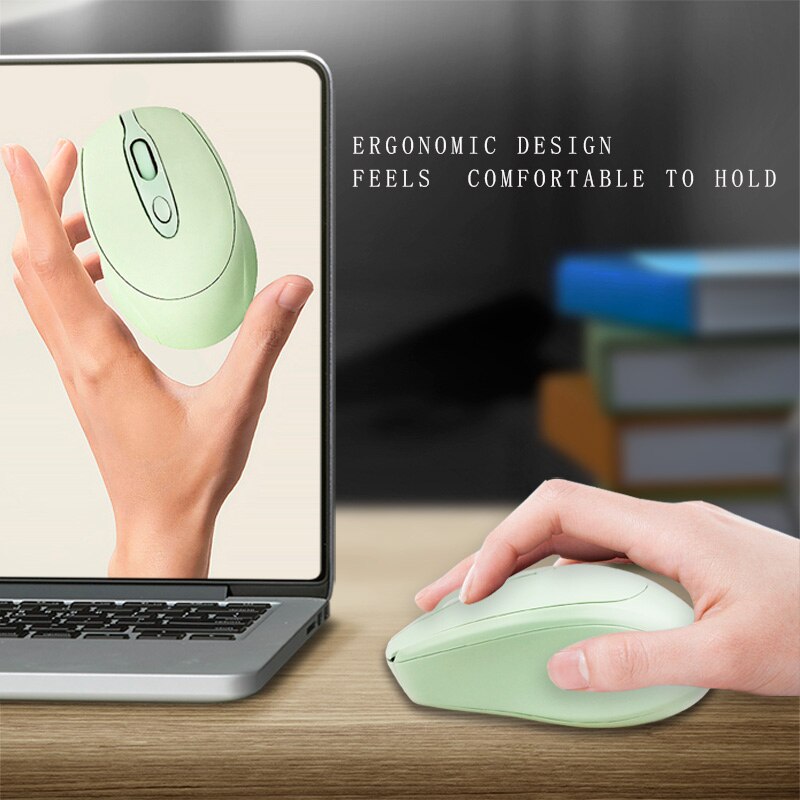 Ładowanie bezprzewodowa mysz wycisz komputer stacjonarny komputer przenośny ogólne biuro bezprzewodowa mysz Bluetooth dla Apple Macbook Air Xiaomi Pro
