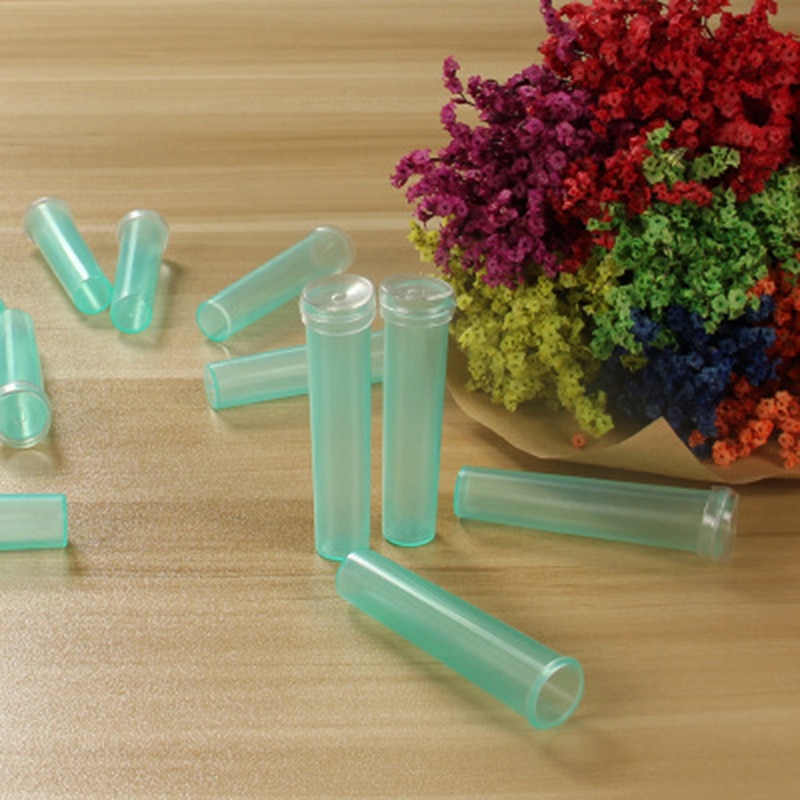 100 Uds tubos de flores frescas de plástico mantener fresco cultivar tubo de nutrición agua almacenamiento boda artes