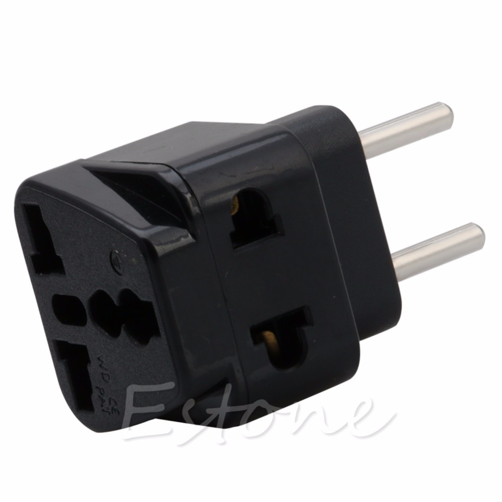 for Universal UK/US/EU/AU to EU EUROPE Plug Travel Power Adapter Splitter converter