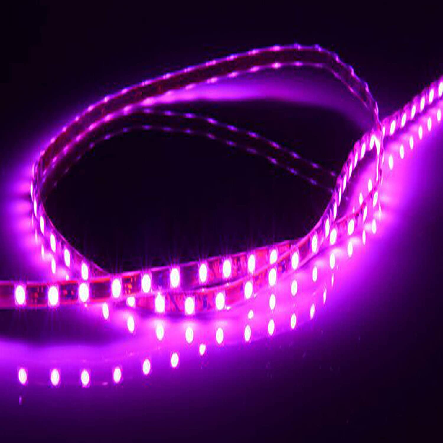 2 Pack LED Car Strip Lights 12V Waterproof Interior Car Lights for Auto Car Motorcycle 17 Inch Car Light Kit: Pink