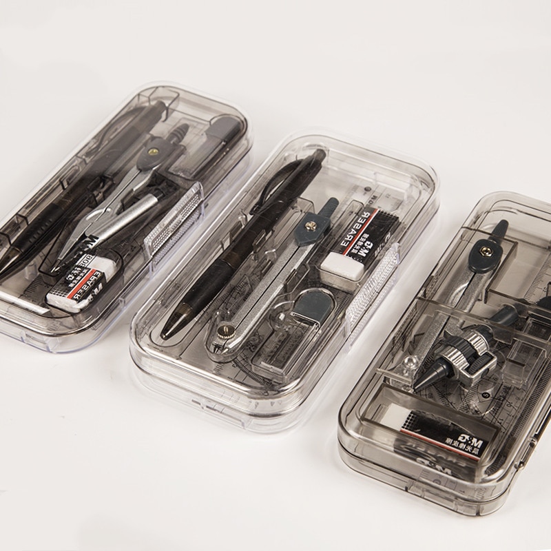 Stationery Set Ruler Compass Ruler Triangle Plate Protractor Multifunction Set For Students. Examination Drawing Surveying