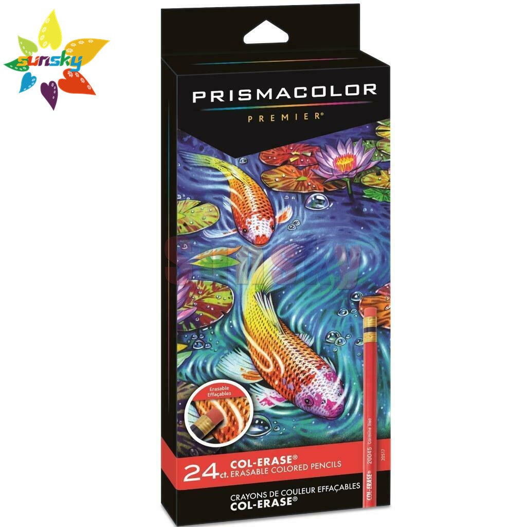 Prismacolor – ensemble de crayons de couleur effaçables Premier Col, 24 couleurs assorties, 20517