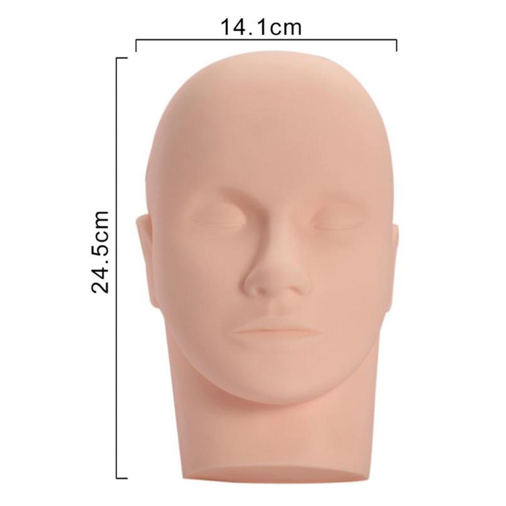 Wimper Geënt Training Mannequin Hoofd Canvas Hoofd Display Styling Mannequin Oefenpop Enten Wimpers Trainer Tool