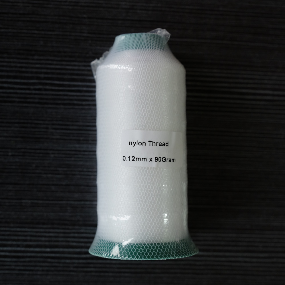 mm 0.12mm 6600M Crystal clear Nylon Monofilament Transparent and Invisible thread Stitching for lightweight White and Black