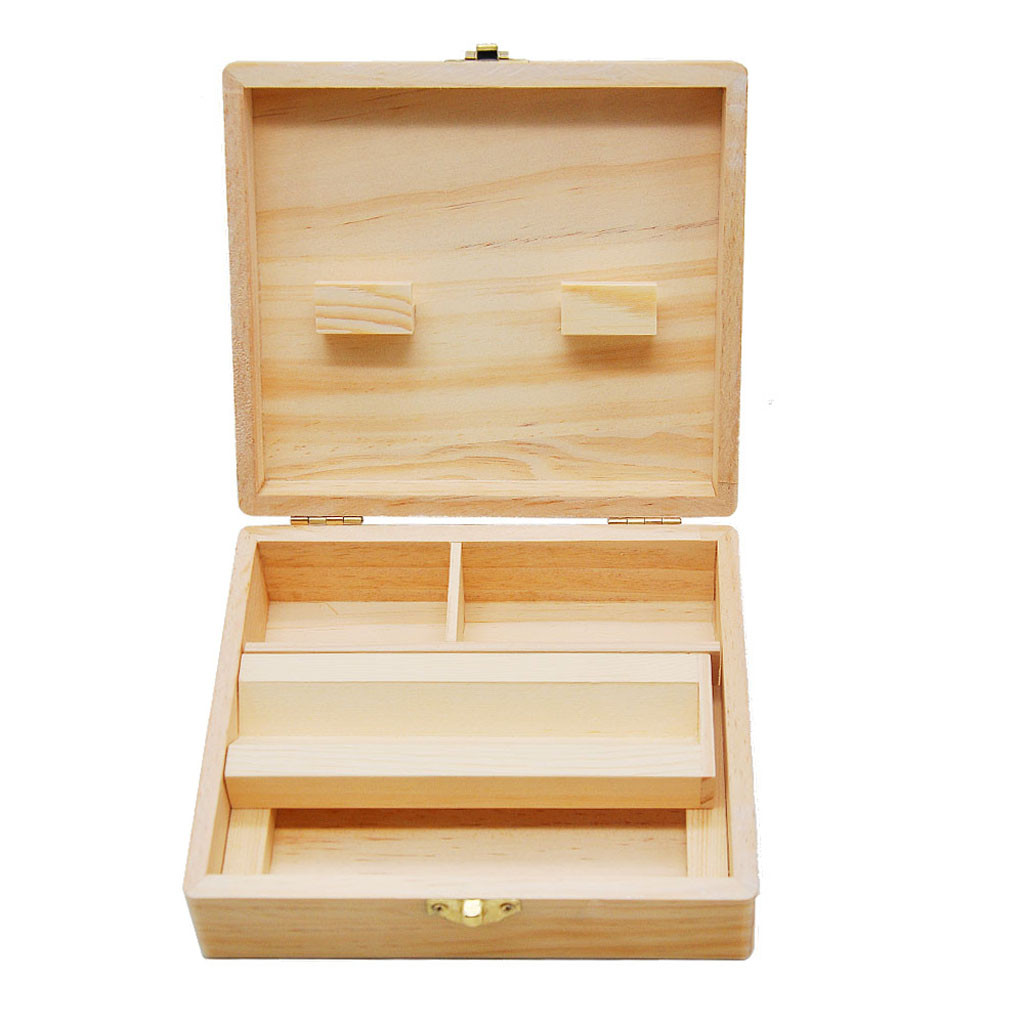 Boîte Rangement Boucles D'oreilles Support De Présentation De Bijoux En Bois De Bureau Montrant Portant Bijou