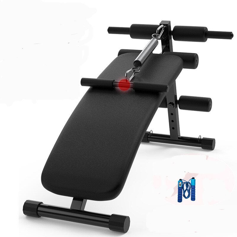 Indendørs foldbar sit-up bænk maskine justerbar push-up bænke abdominal muskel træner bord gym fitness udstyr