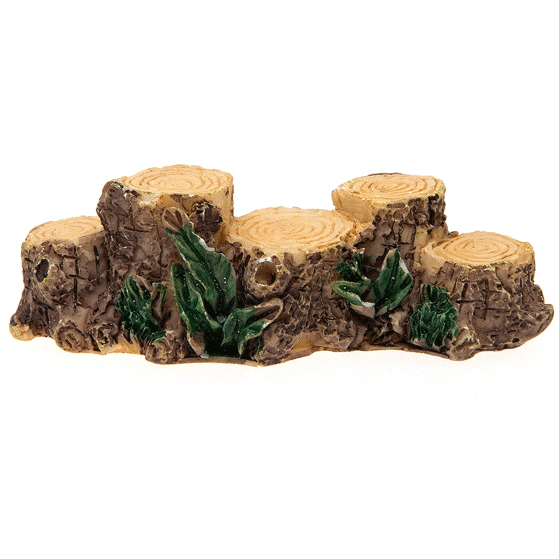 Tree Stump Miniature Fairy Figurines Resin Bonsai Micro Landscape DIY Crafts Fairy Garden Miniatures Decoration