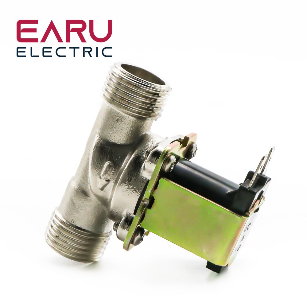 G1/2&#39;&#39; Brass electric solenoid valve N/C 12v 24v 220v G3/4&#39;&#39; Water Air Inlet Flow Switch for solar water heater valve