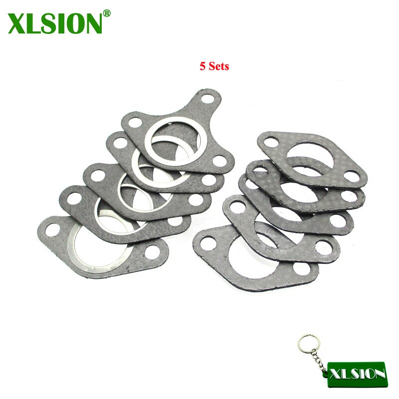 Kit Bulloni Guarnizione Haishine Kit Bulloni E Guarnizione Scarico Per Motori Honda GX - 6 Pezzi, Per GX390, GX340, Etc. Bulloni Marmitta Ferro - Foto 3