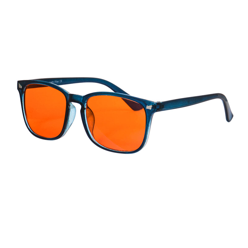 Blue and Green Wavelength Blocking Glasses Disruptive Light Blocking Glasses for Better Sleep Eliminate Eye Strain: PURPLE