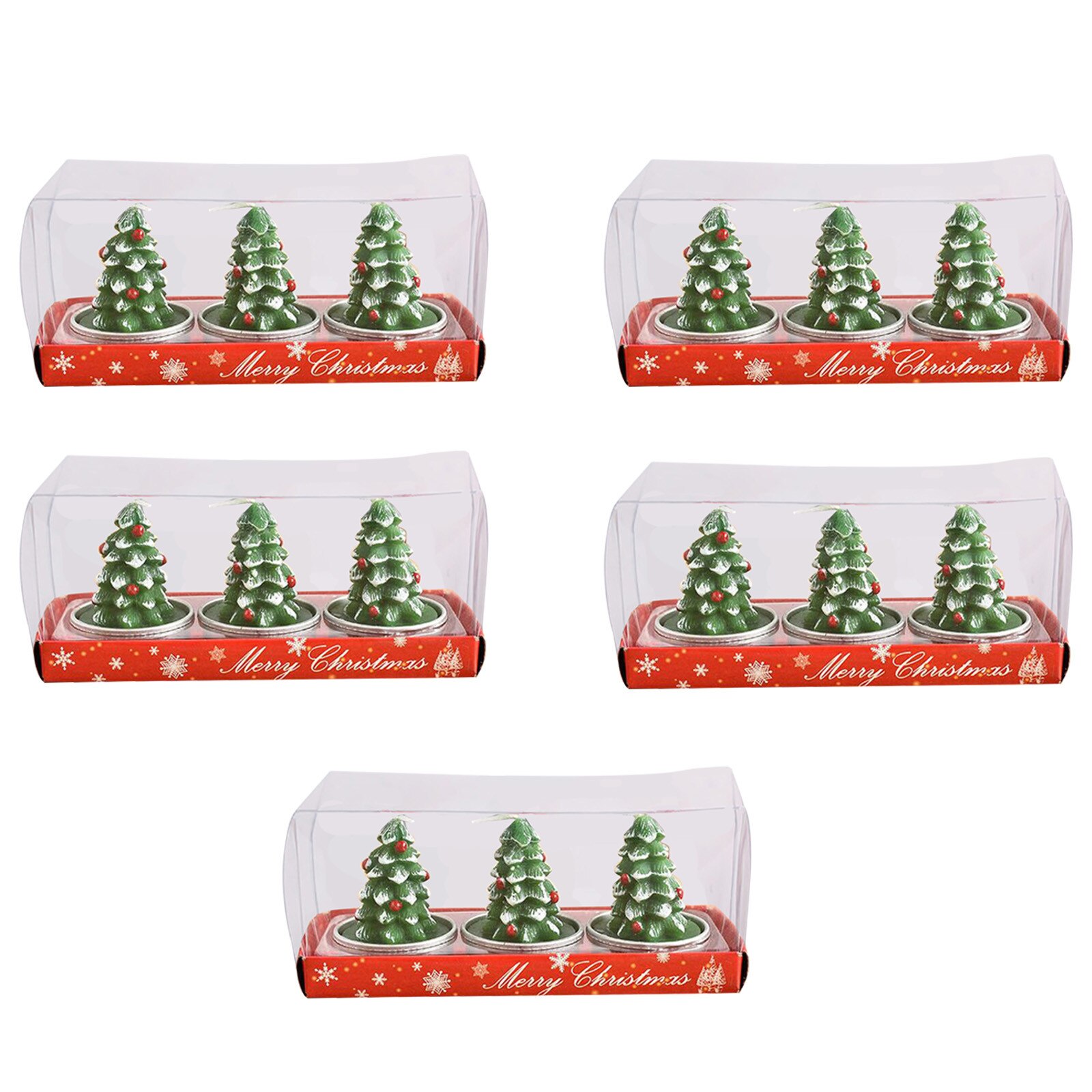 15 pièces noël peint bougies père noël dessin animé bougies noël bougie peint décoration bougie nouvel an décor: D