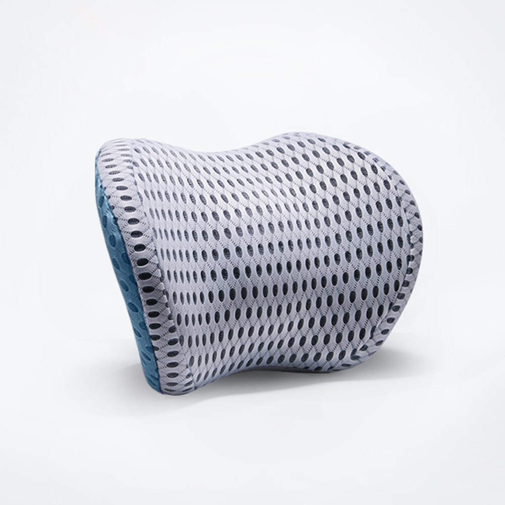 Reposacabezas de malla 4D para coche, almohada para el cuello, soporte Lumbar curvo para la espalda, transpirable, para el coche: 2