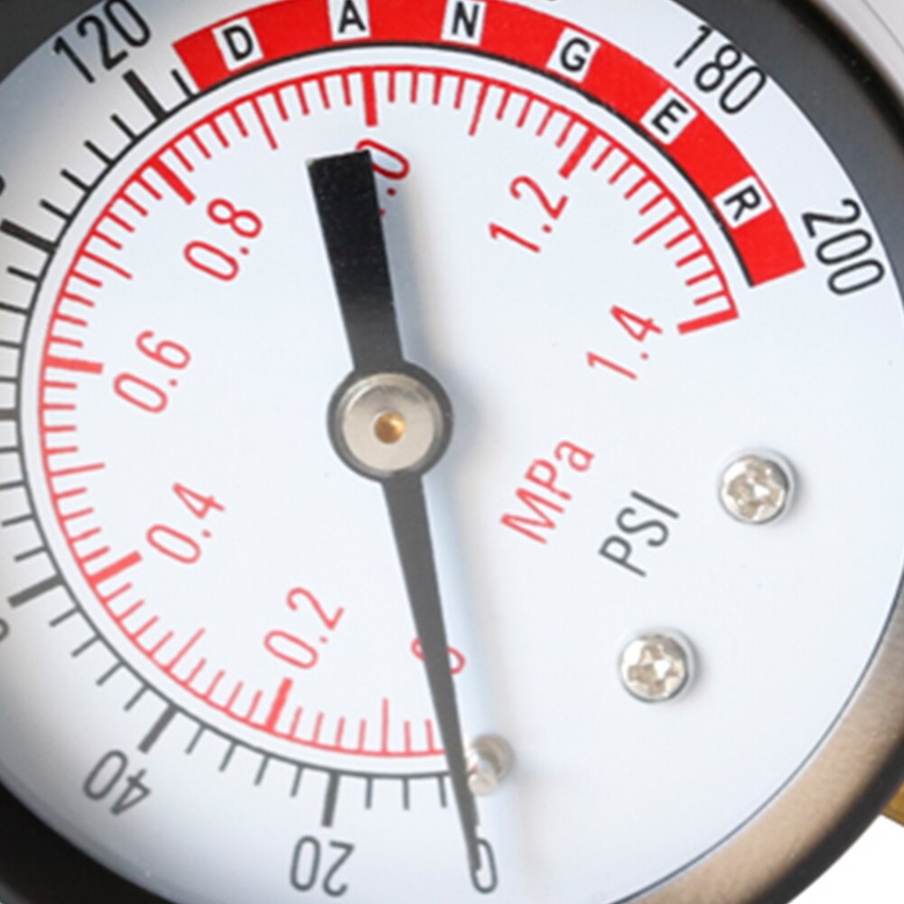 0-200 PSI manomètre pour réservoir d'air 1/8 "NPT montage inférieur 0-1.4 Mpa