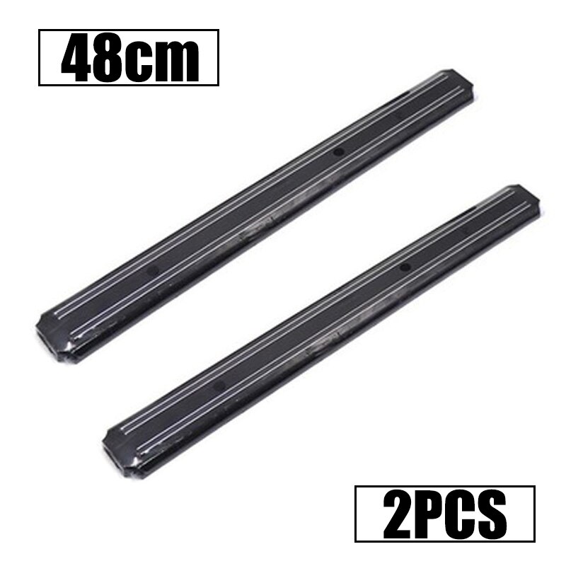 Powerful Magnetic Stainless Steel Magnetic Knife Holder Wall-mounted Kitchen Magnet Magnet Convenient and Practical Knife Holder: 48cm 2pcs