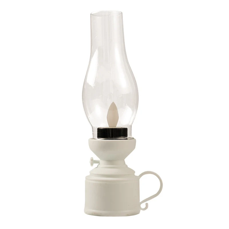 Retro olielamp elektrische vlamloze kaarslampen LED lantaarns creatief cadeau windverlichting kerosinelamp kleine lantaarn: 4.5w