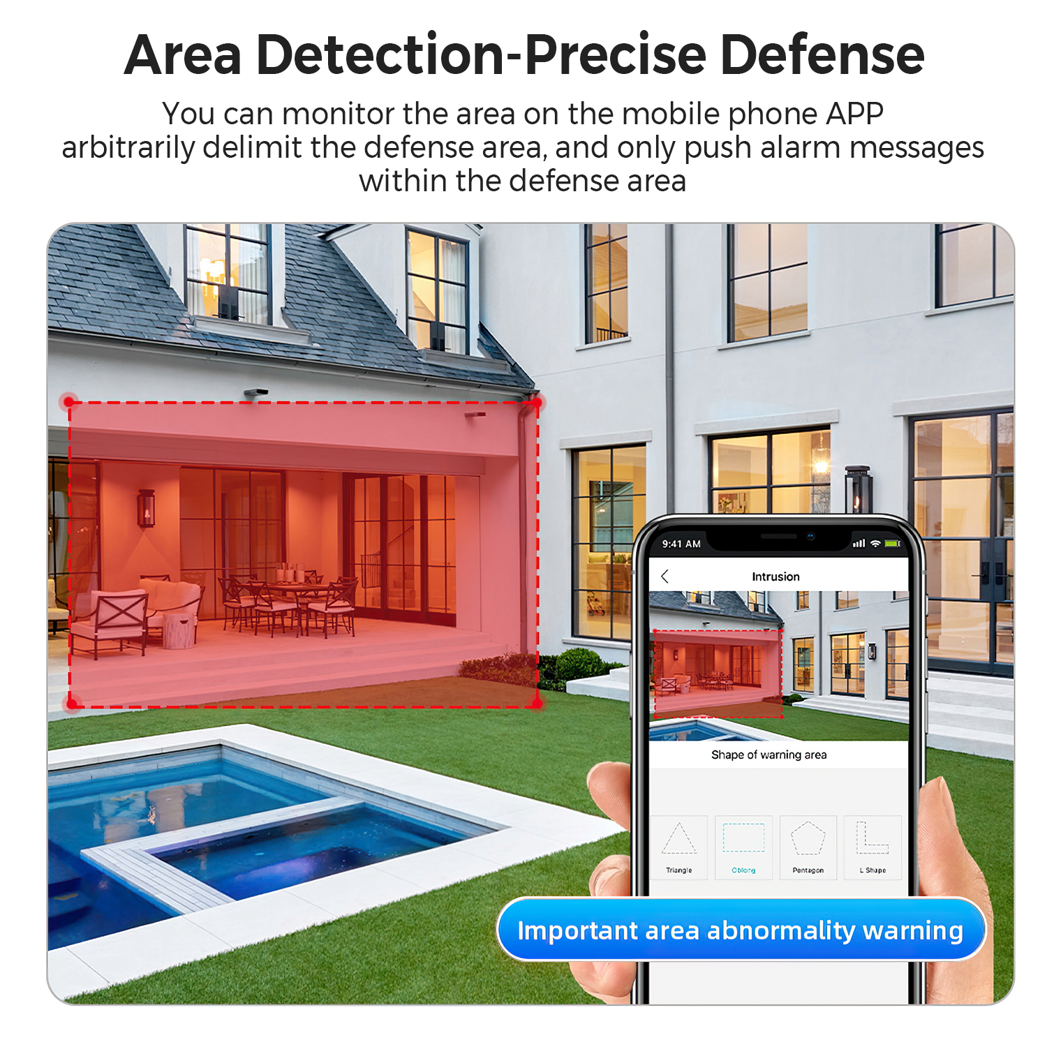 BESDER 6K 12MP HD Three Screen WIFI IP Camera Outdoor Three Lens Ai Human Detection Waterproof CCTV Video Security Camera iCsee