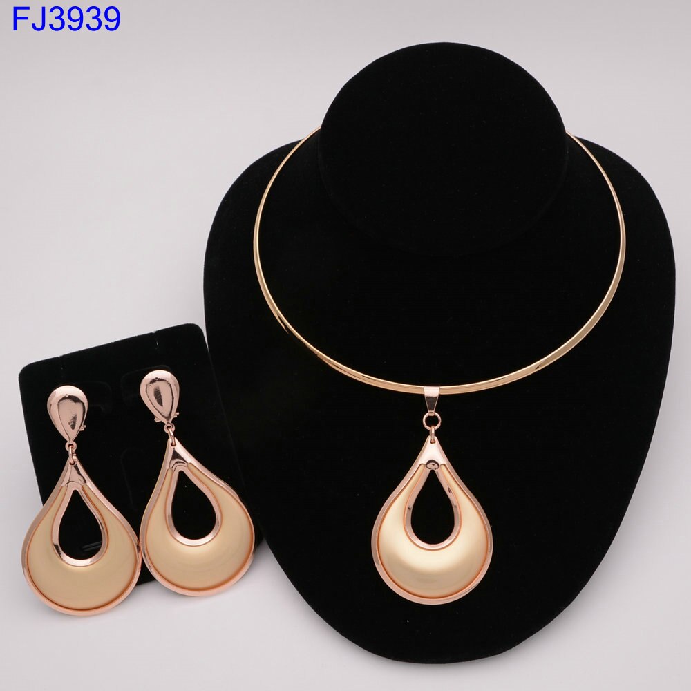 Afrikaanse sieraden sets dubai goudkleurige nigeriaanse sieraden sets bruidskralen bruiloft sieraden set dames kostuum: Fj3862