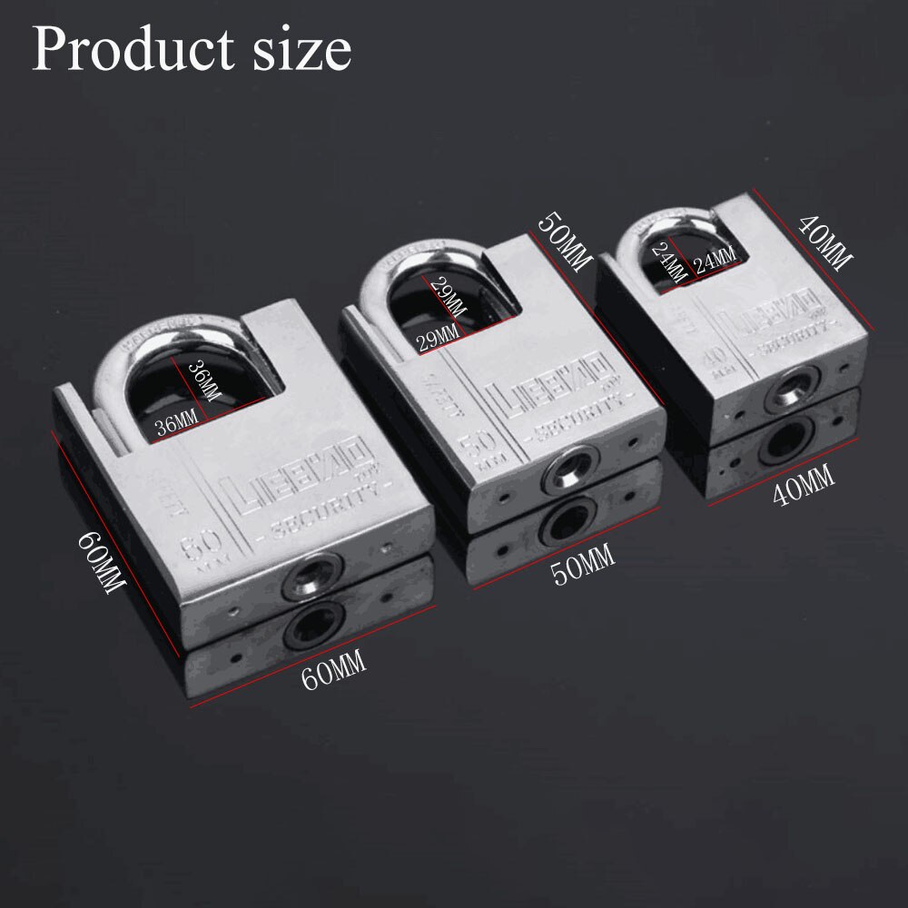 Candado con llave impermeable antioxidante, candado multifuncional, cerradura antirrobo Pry Door Lock desbloqueado Head Bloqueo de ventana