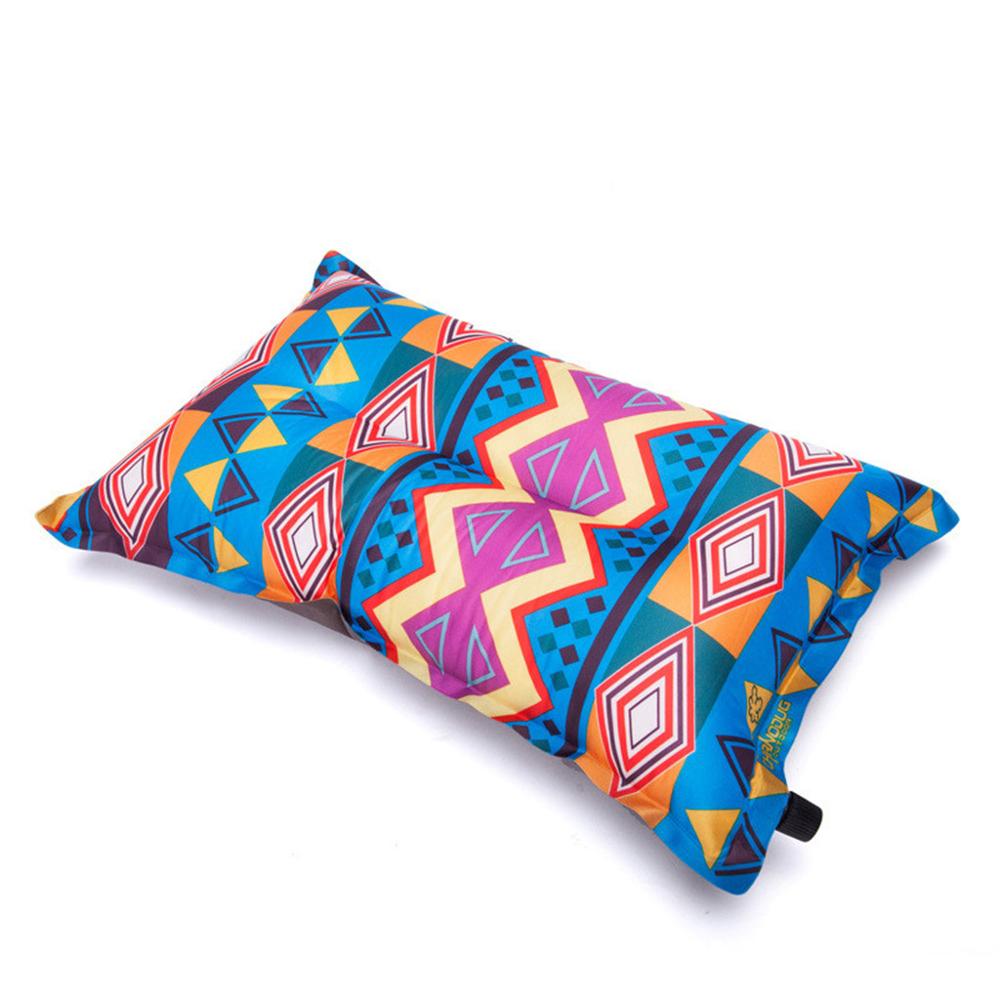 Automatic Inflatable Pillow Outdoor Travel Beach Cushion Car Head Rest Foldable: Default Title