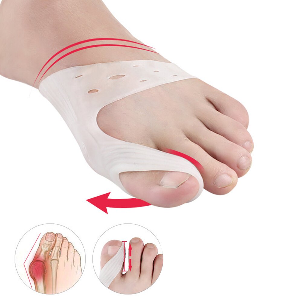 Separador de dedos de los pies, plantillas de silicona para aliviar el dolor, superpuestas, Protector de pies, órtesis, 2 uds.